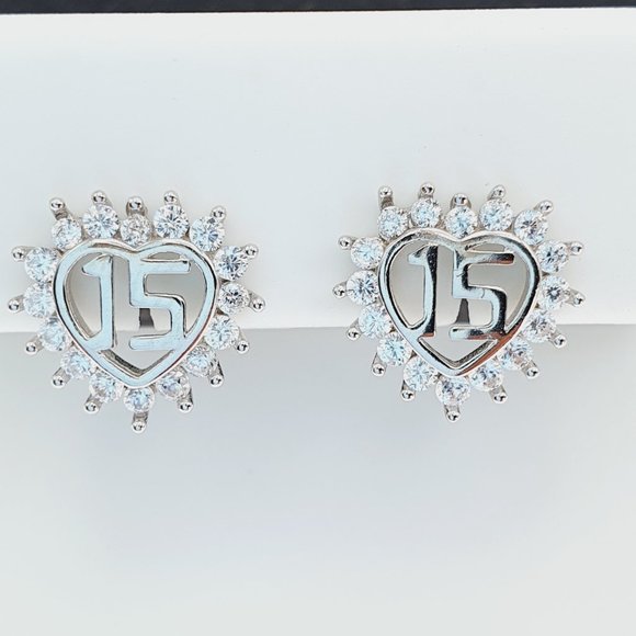 "925 sterling silver luxury CZ earrings for women/girls, Best for gift, RJUS2202 - Picture 8 of 9